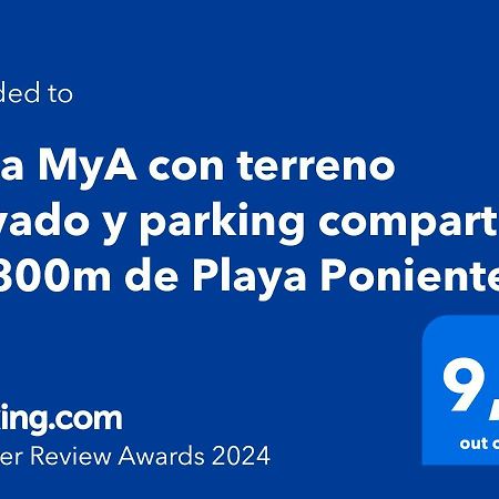 فيلا Casa Mya Con Terreno Privado Y Parking Compartido - A 800M De Playa Poniente بينايدورم المظهر الخارجي الصورة