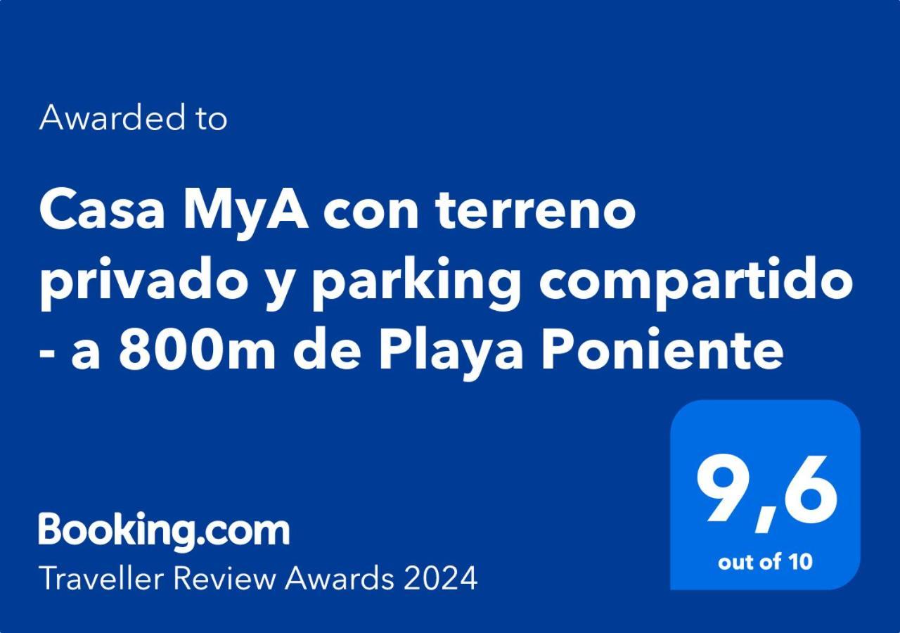 فيلا Casa Mya Con Terreno Privado Y Parking Compartido - A 800M De Playa Poniente بينايدورم المظهر الخارجي الصورة